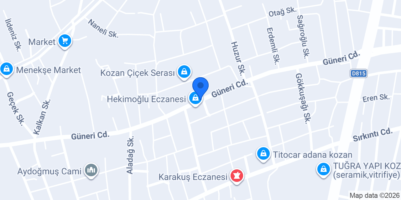 Okuyucu Eczanesi konumu