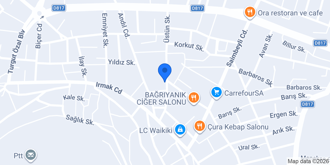 Ali Demir Veteriner Kliniği konumu