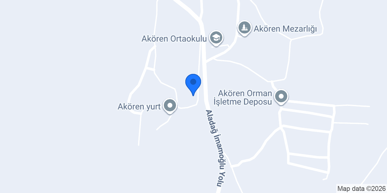 Akören Aile Sağlık Merkezi konumu