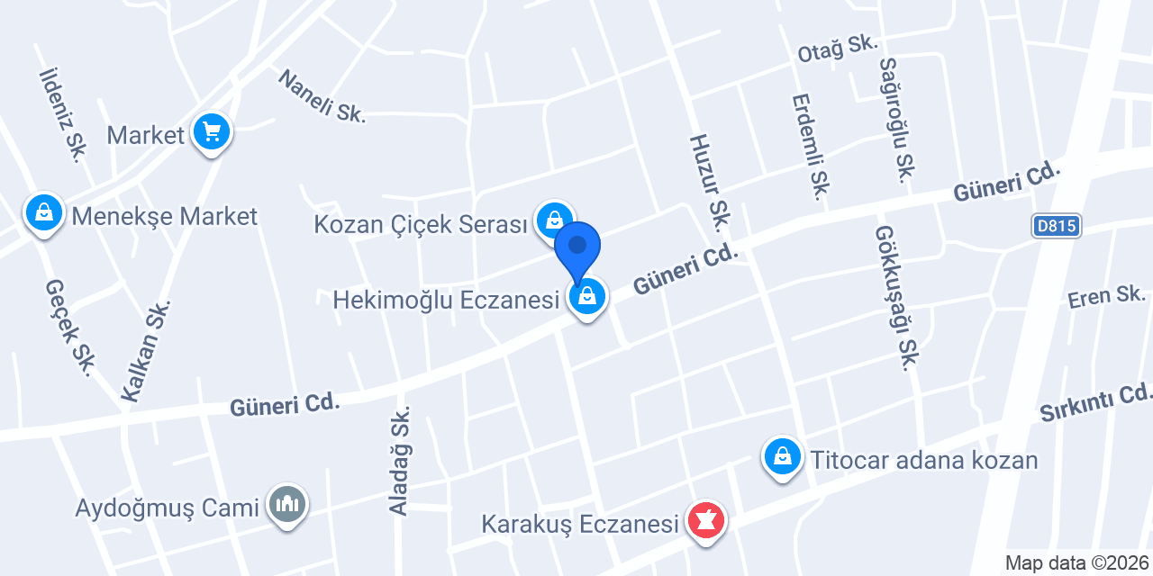 Sürek Eczanesi konumu