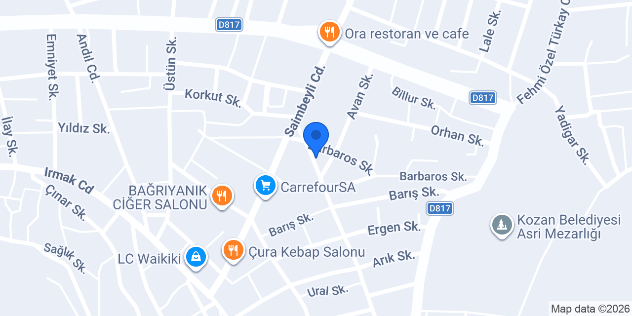 Kuaför Büşra konumu