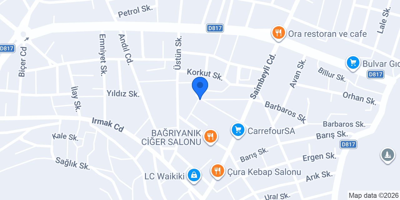 Kozan Vergi Dairesi konumu