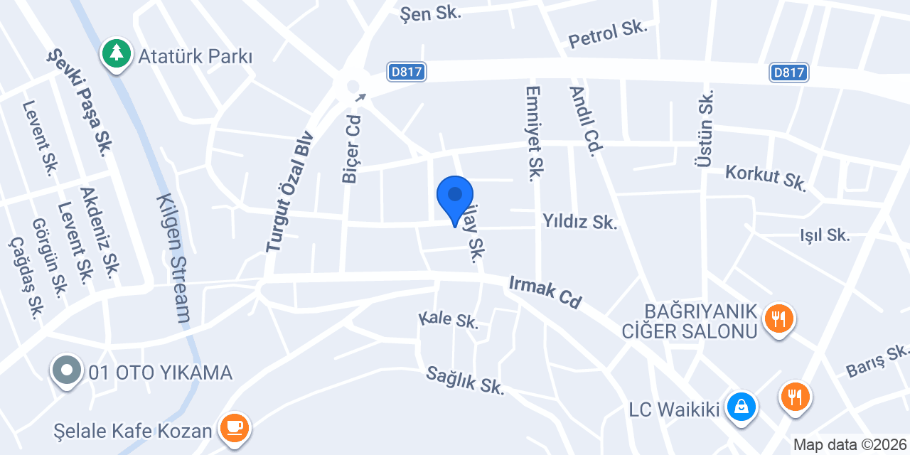 Baçnak Mimarlık konumu