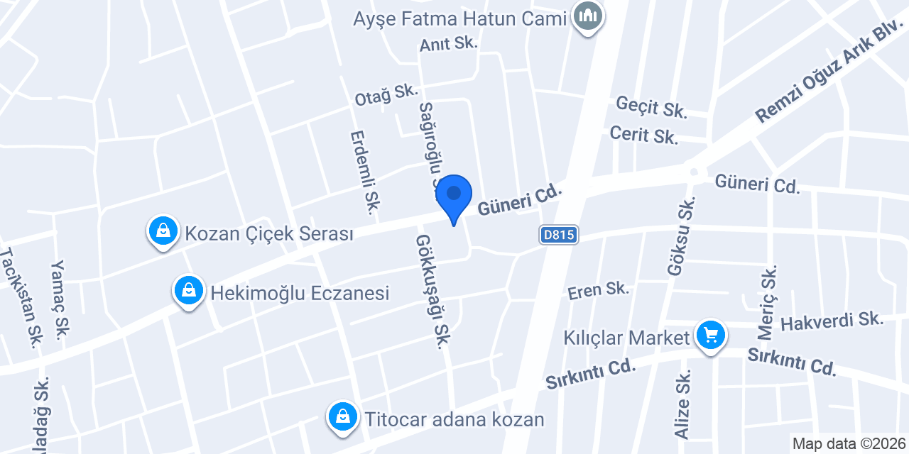 BOZDOĞAN ELEKTRİK konumu