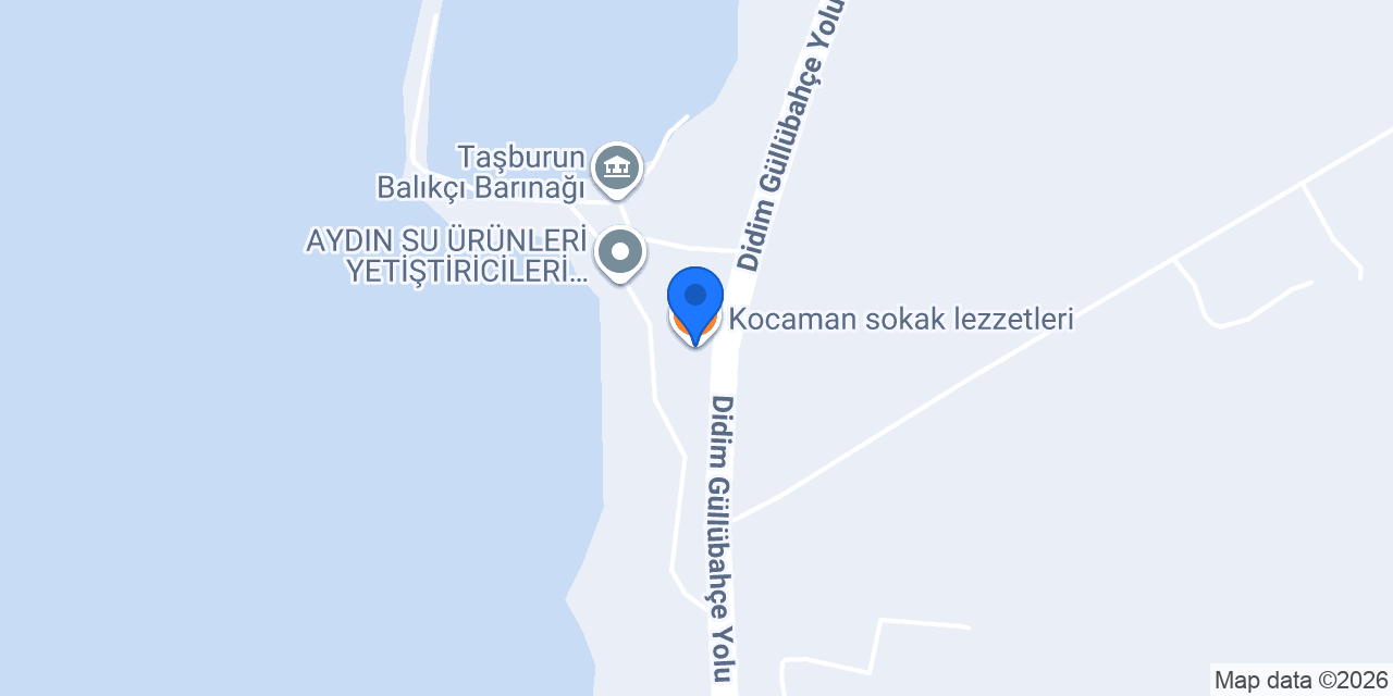 Kocaman sokak lezzetleri konumu