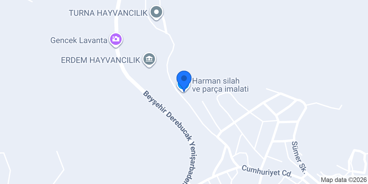 Harman silah ve parça imalati konumu