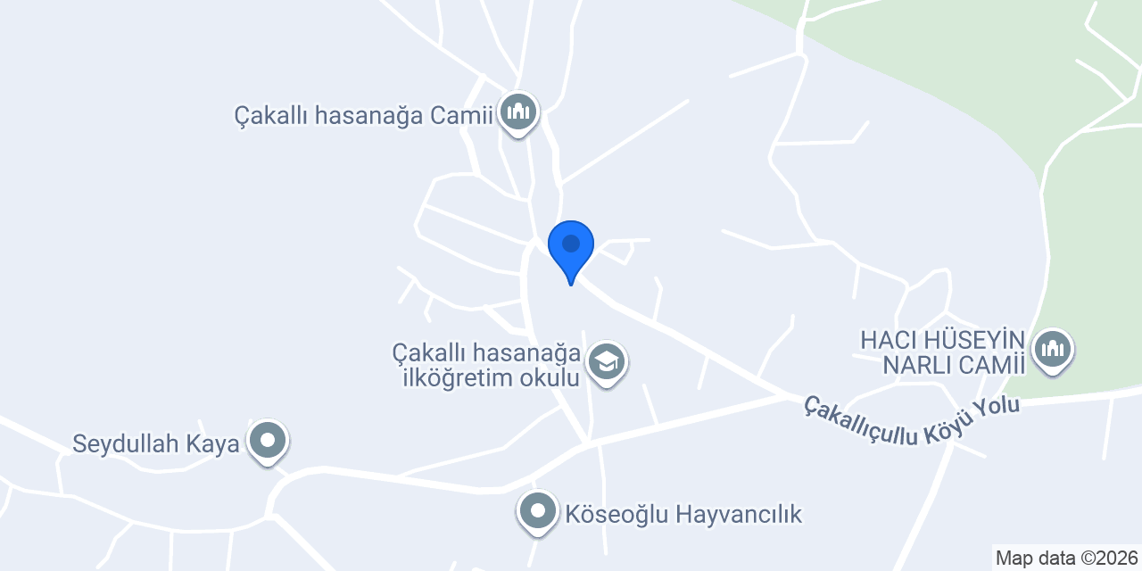 Çakallı Hasanağa Köyü Muhtarlığı konumu