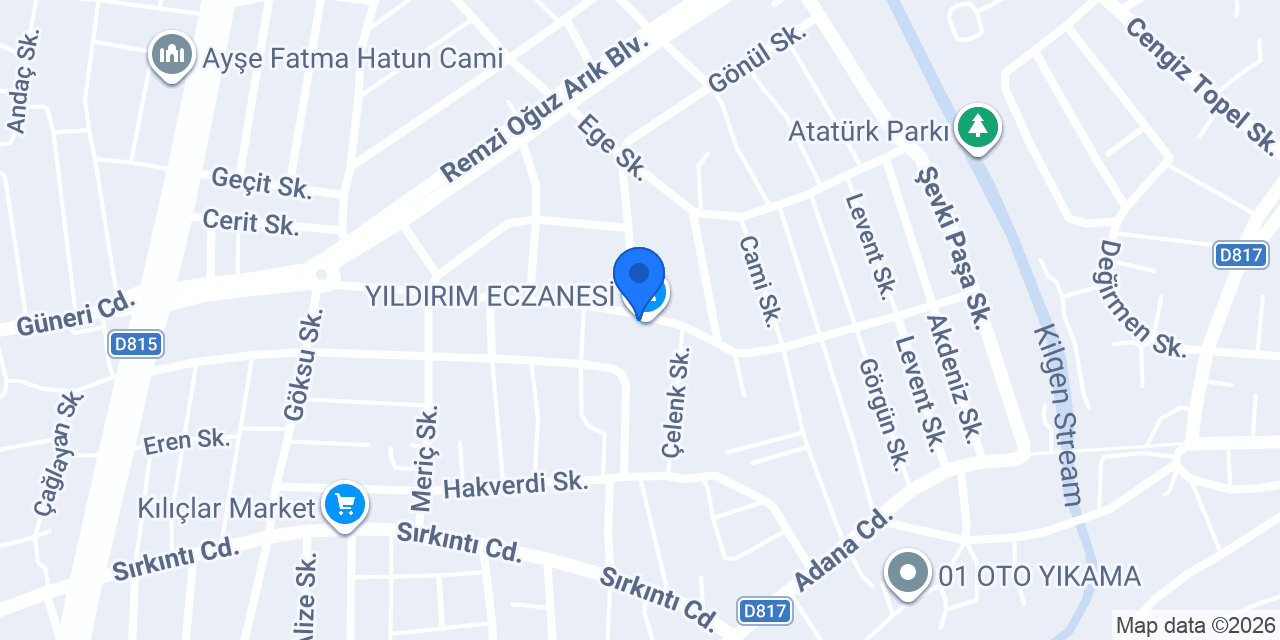 Gezer Eczanesi konumu