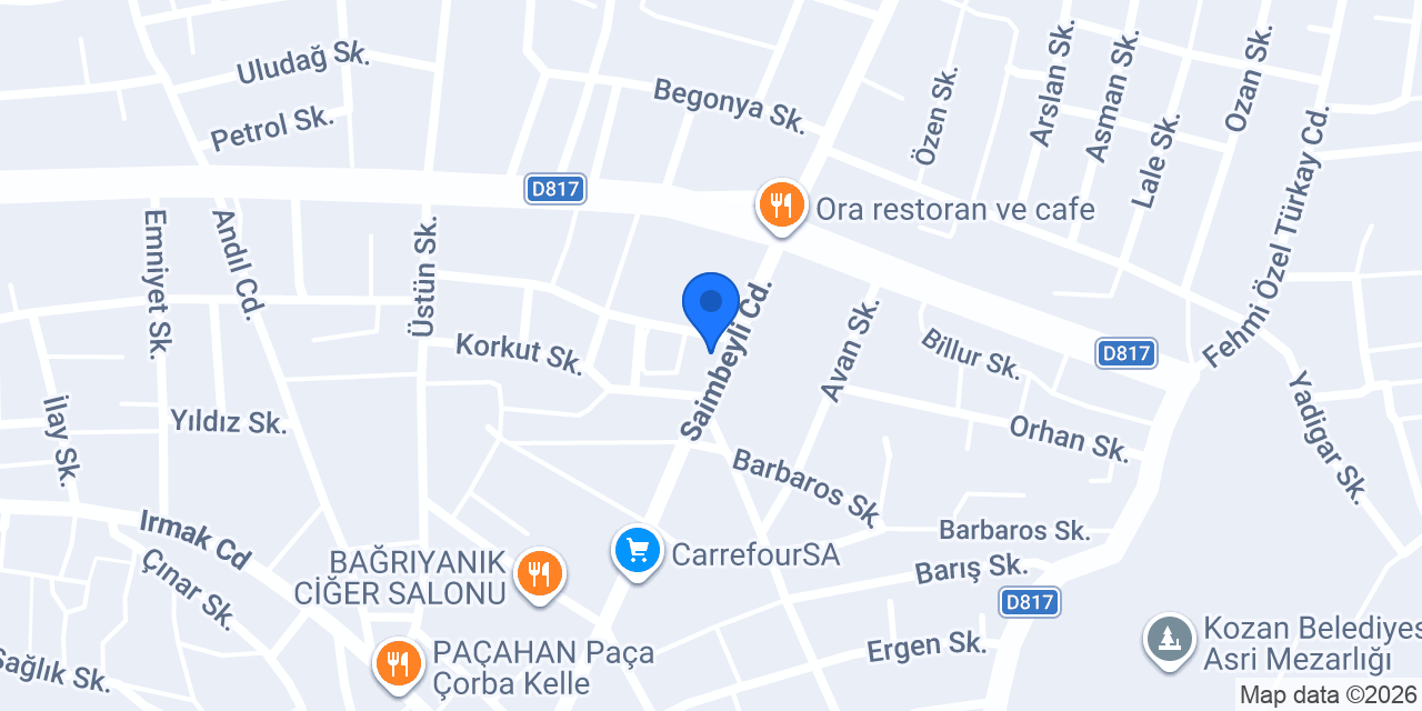 ÇORBACI FERDİ merkez konumu