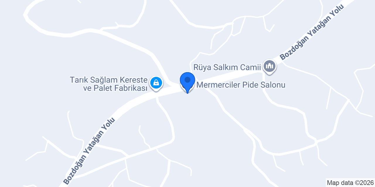 Mermerciler Pide Salonu konumu