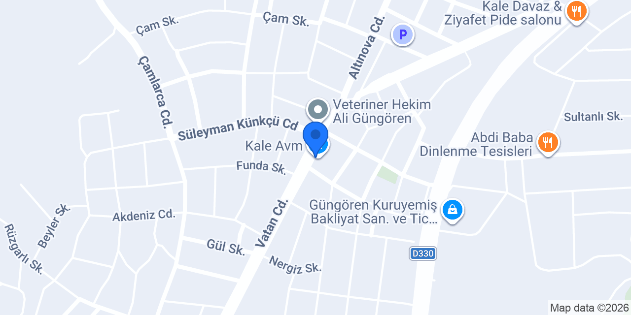 Kale Avm konumu