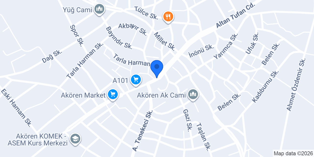 ÖZYAVUZ ALIŞVERİŞ MERKEZİ konumu
