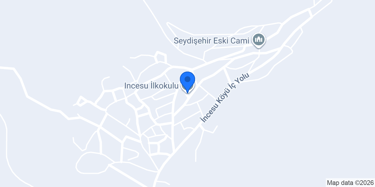 Incesu İlkokulu konumu
