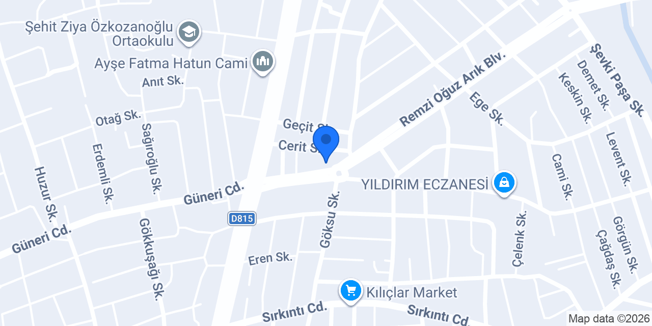 İnci Mobilya konumu