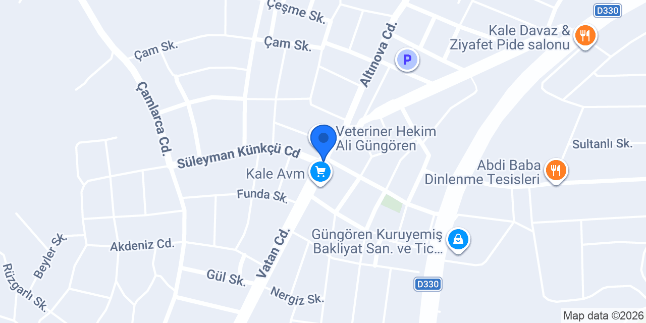 Denizli Auto Service konumu