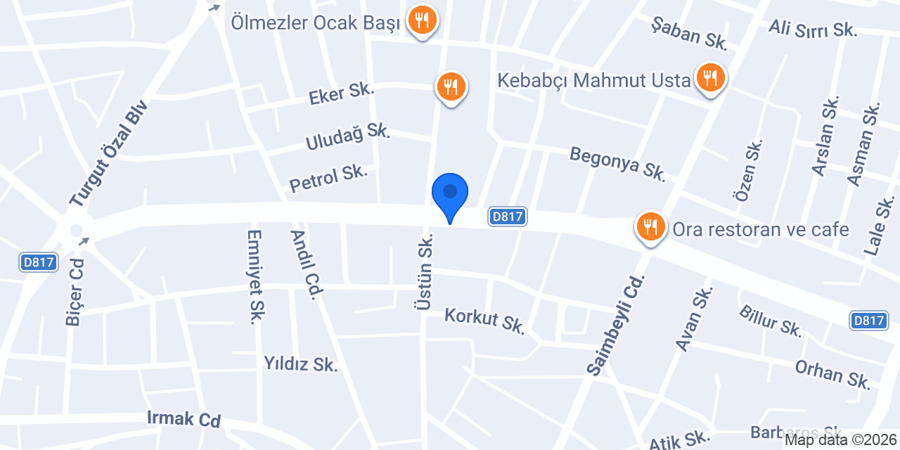 Begonvil Eşarp konumu