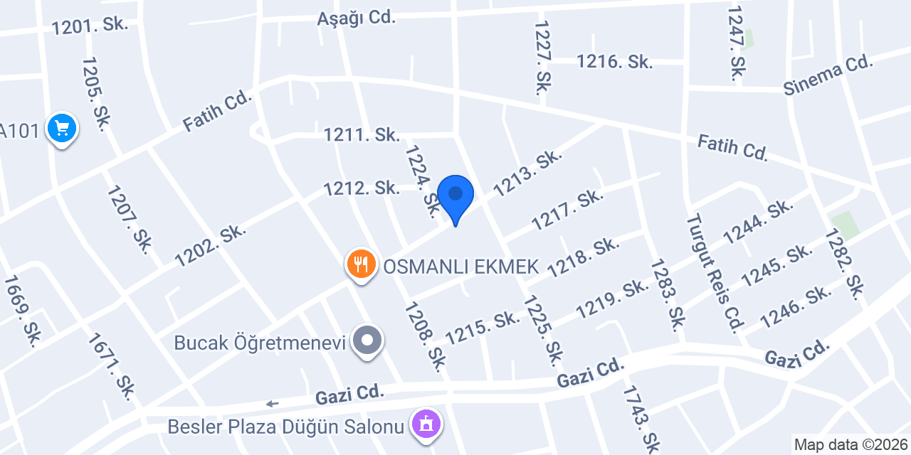 Bucak Teknoloji Atölyesi konumu