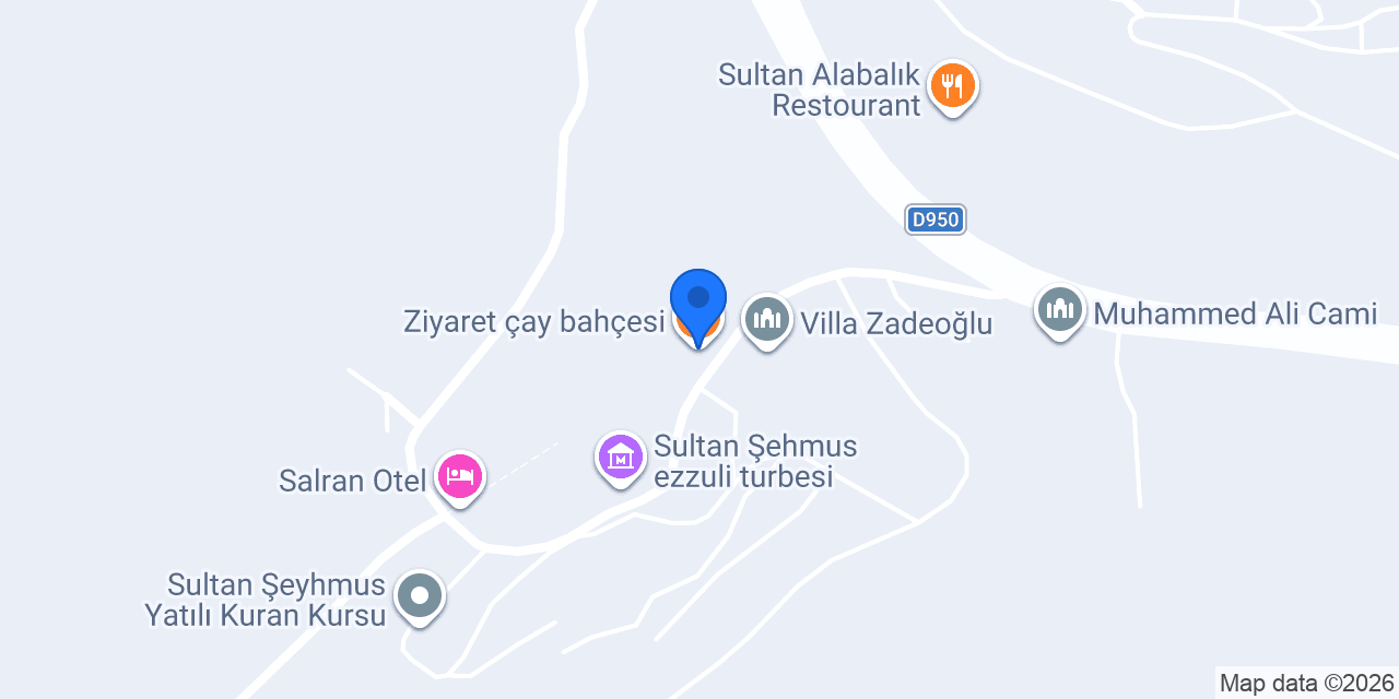 Ziyaret çay bahçesi konumu