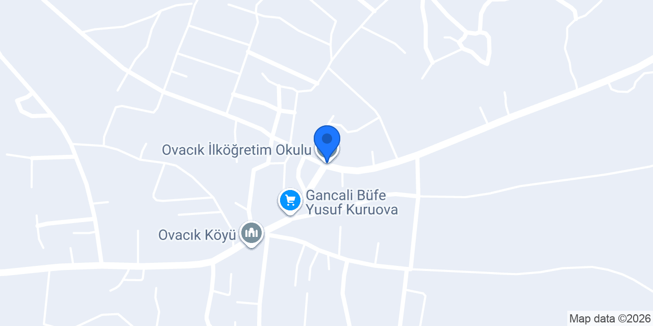Ovacık İlköğretim Okulu konumu