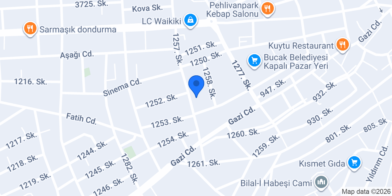 Önal Tarım Gübre Deposu konumu