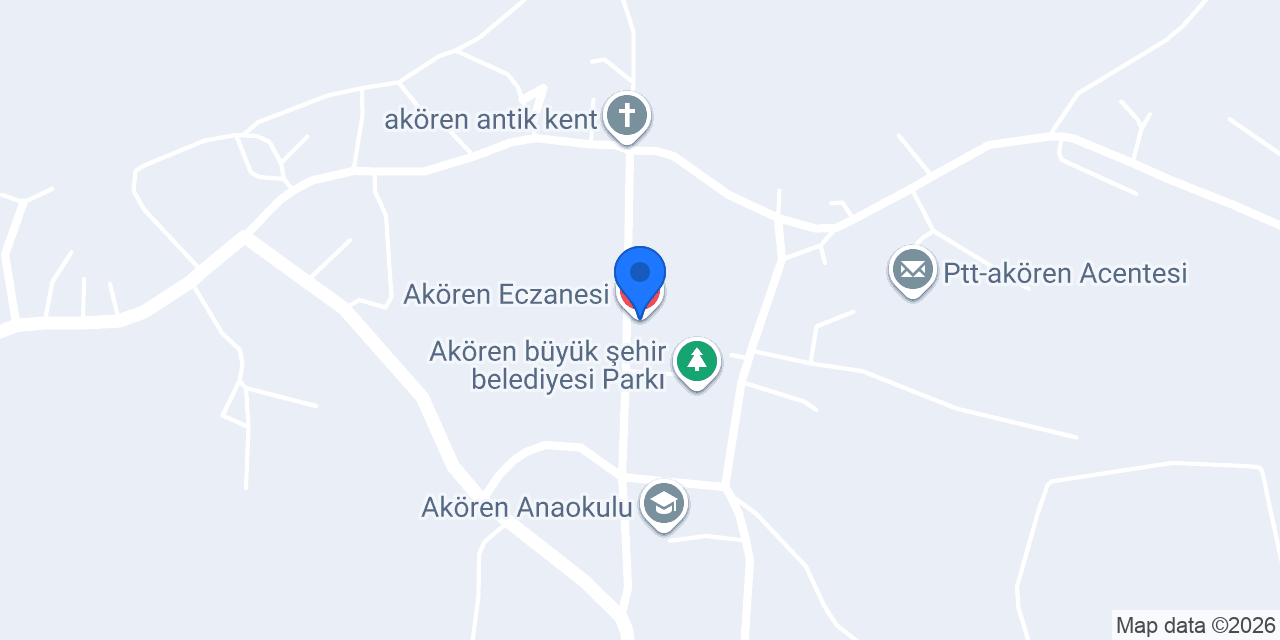 Akören Eczanesi konumu