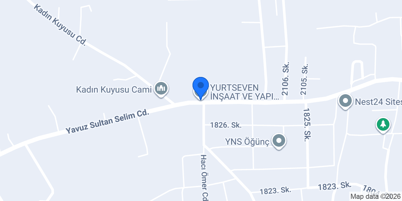 YURTSEVEN İNŞAAT VE YAPI MALZEMELERİ konumu