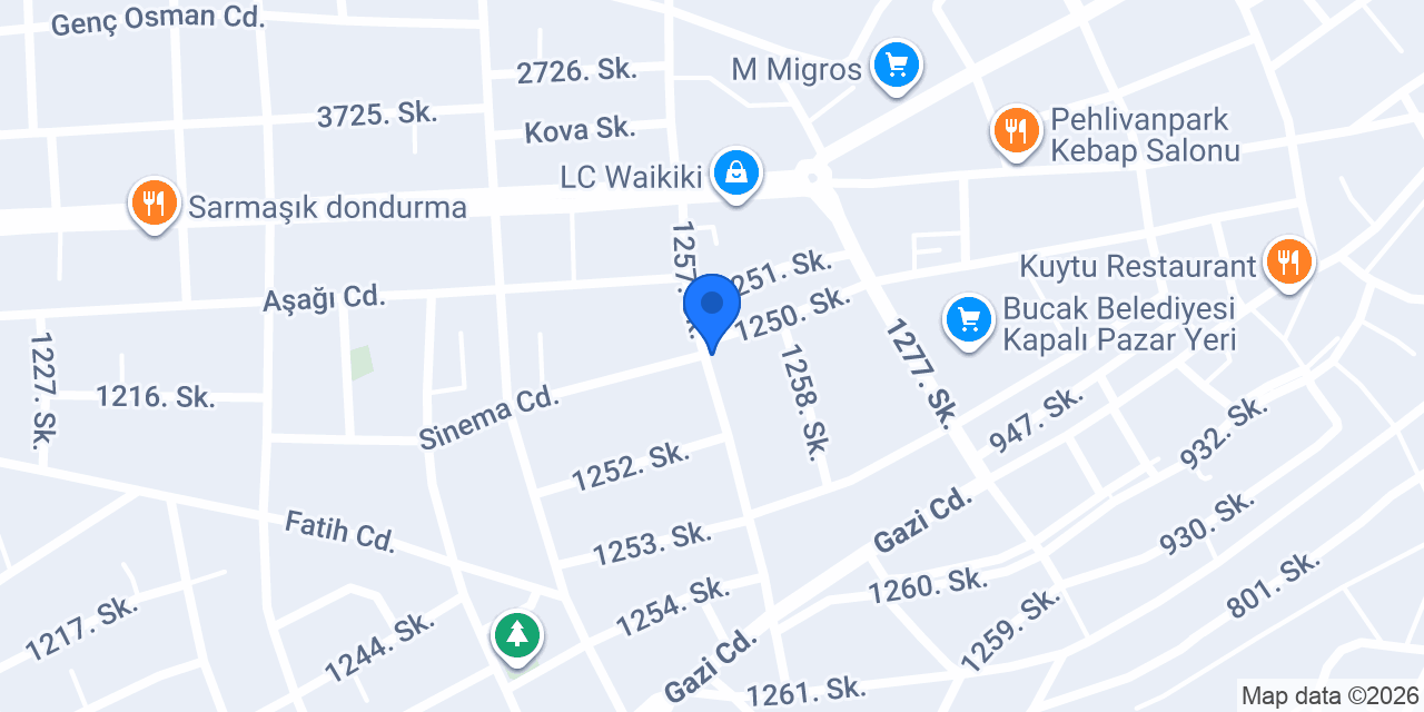 Selen Nakliyat Bucak konumu