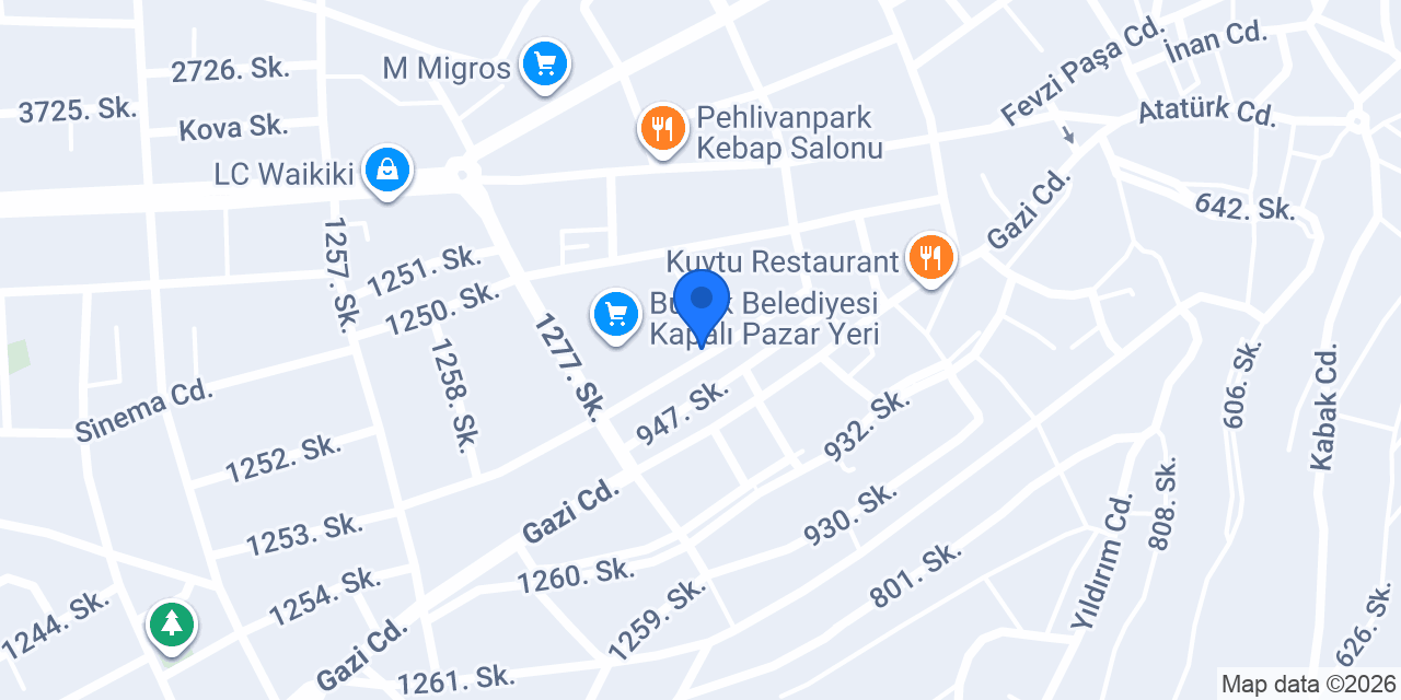 Bucak Çanak Ekmek konumu