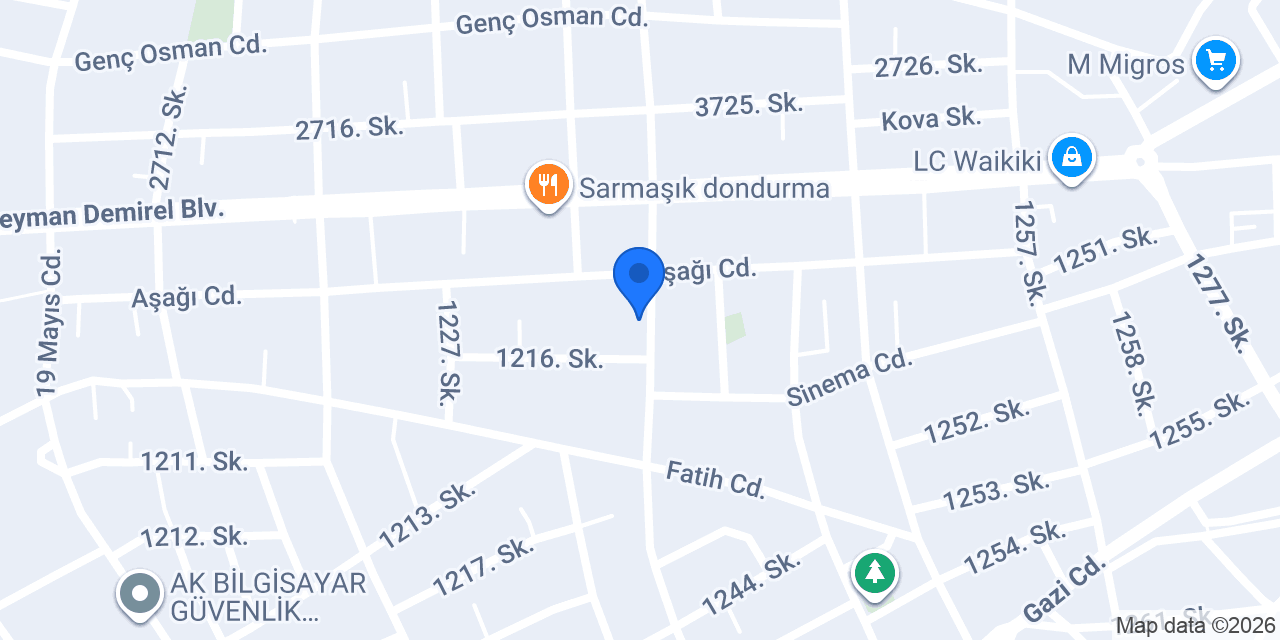 Dasila Özcan Mobilya konumu