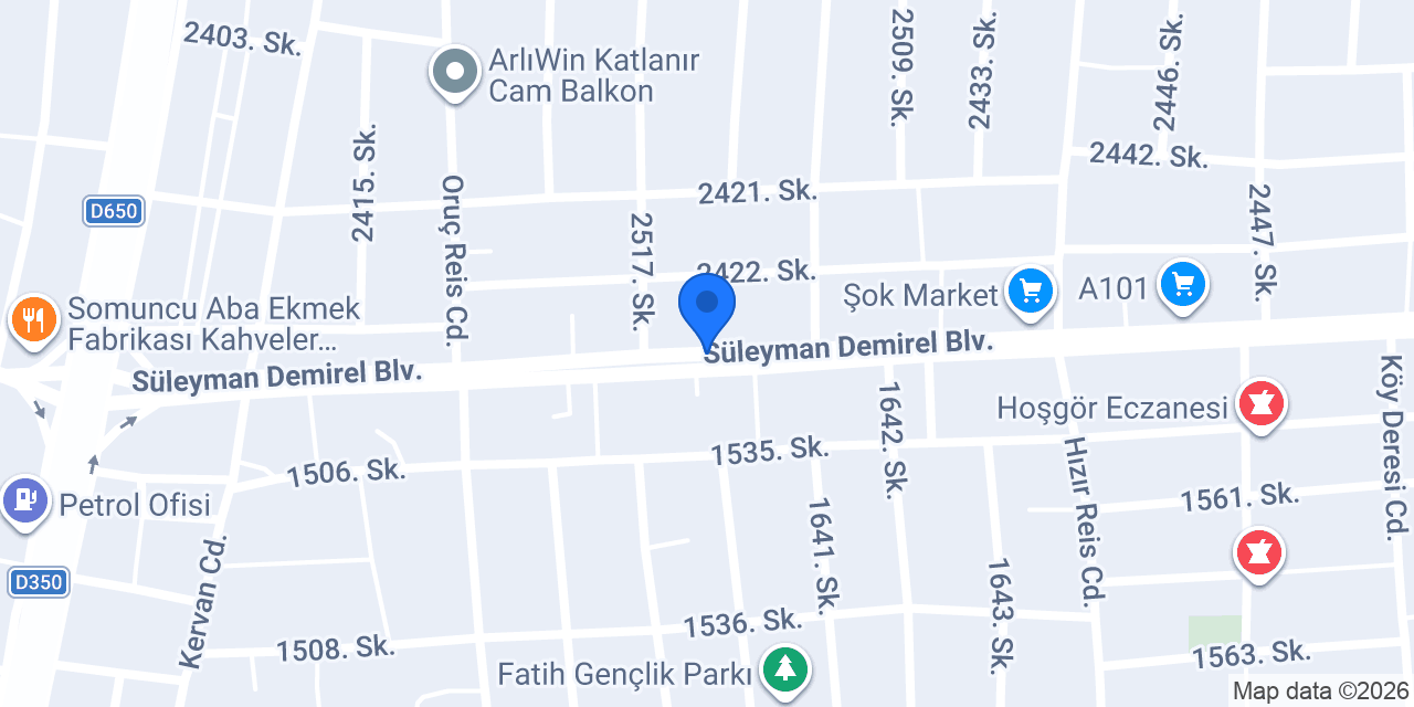 Ataşoğlu Otomotiv konumu