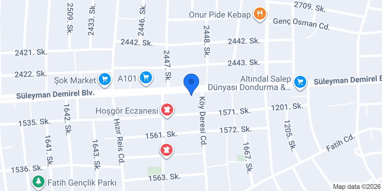 Yıldız Otomotiv konumu