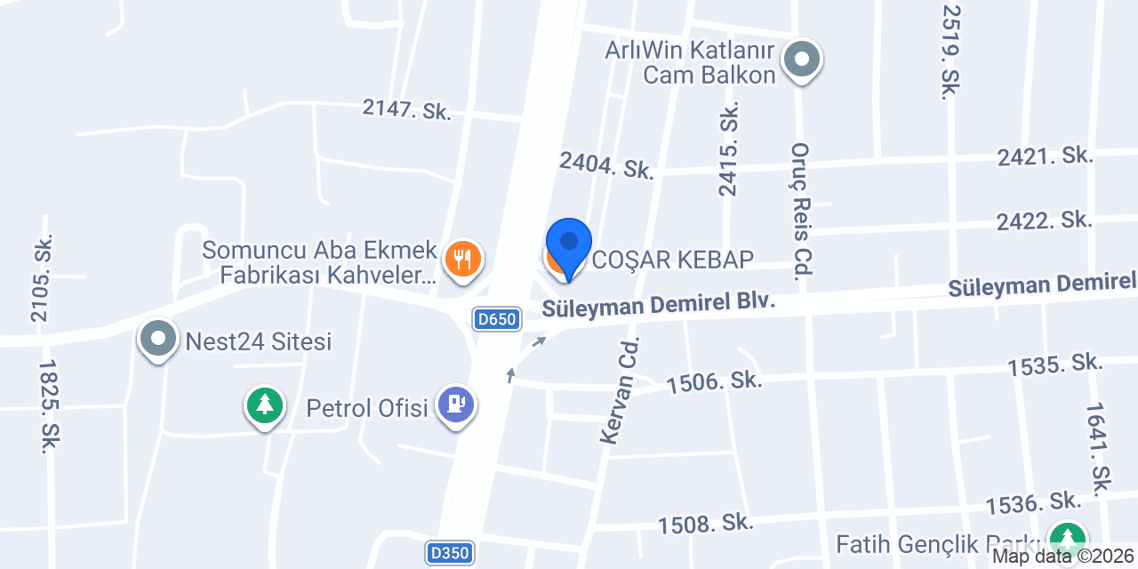 Grand Ata Otel konumu