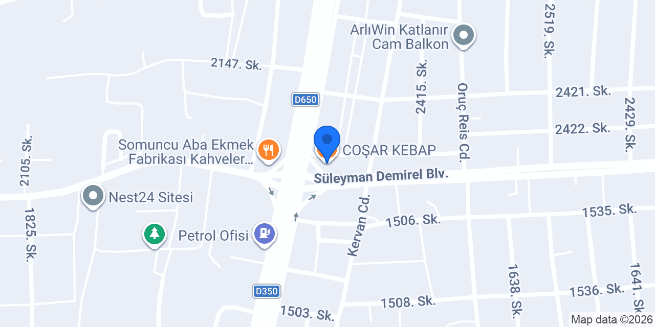 COŞAR KEBAP konumu
