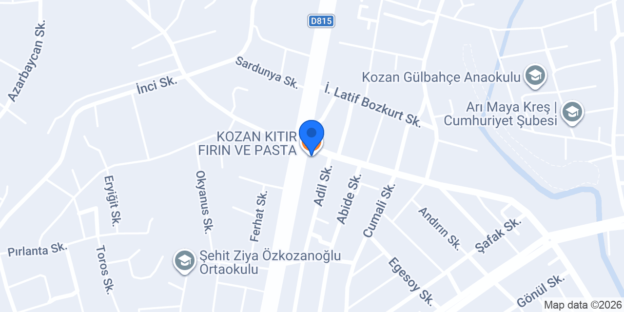 KOZAN KITIR FIRIN VE PASTA konumu