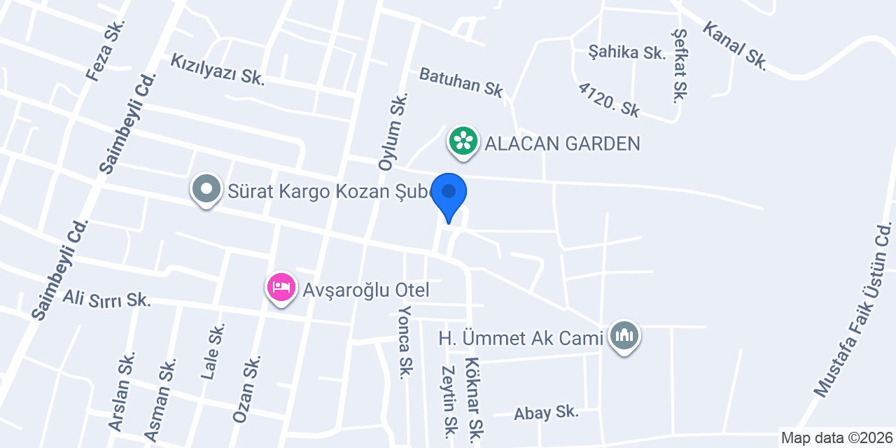 İmran Bozan Mimarlık konumu