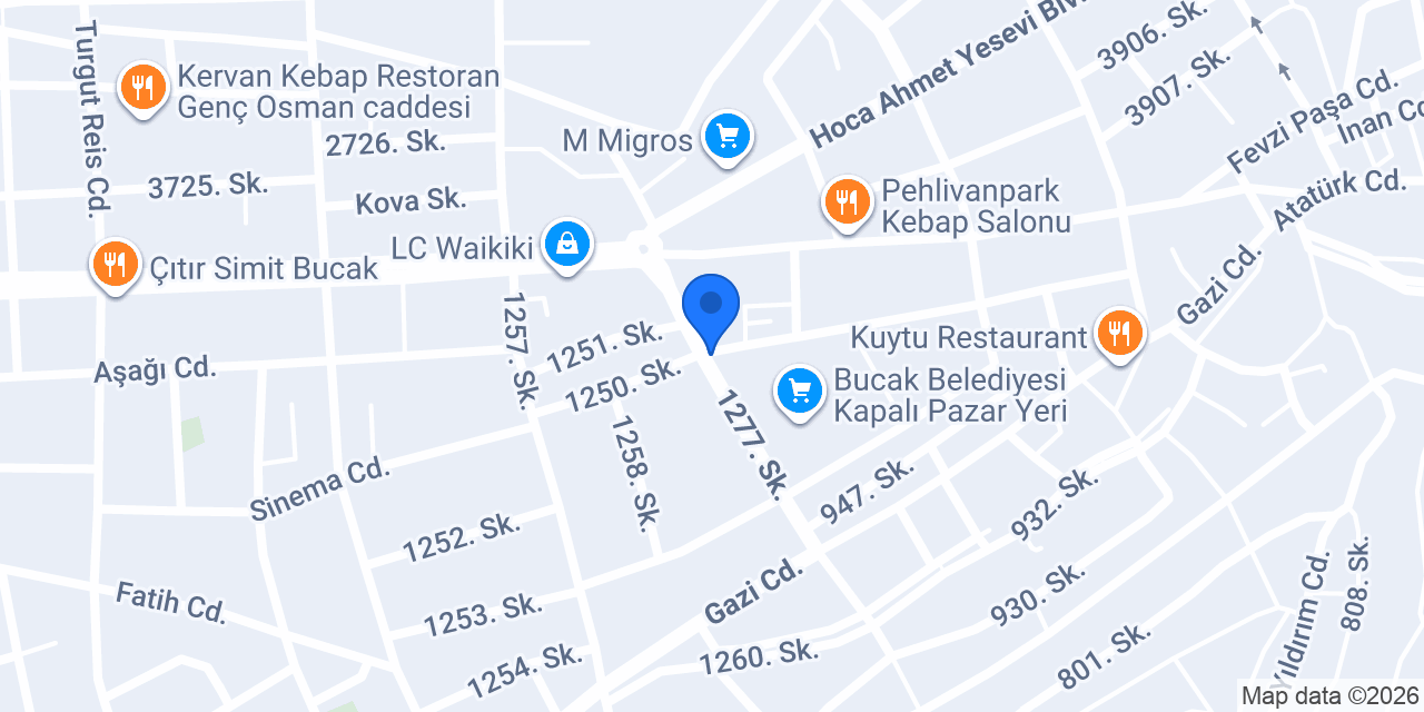 Bucak Has Konya Kebap konumu