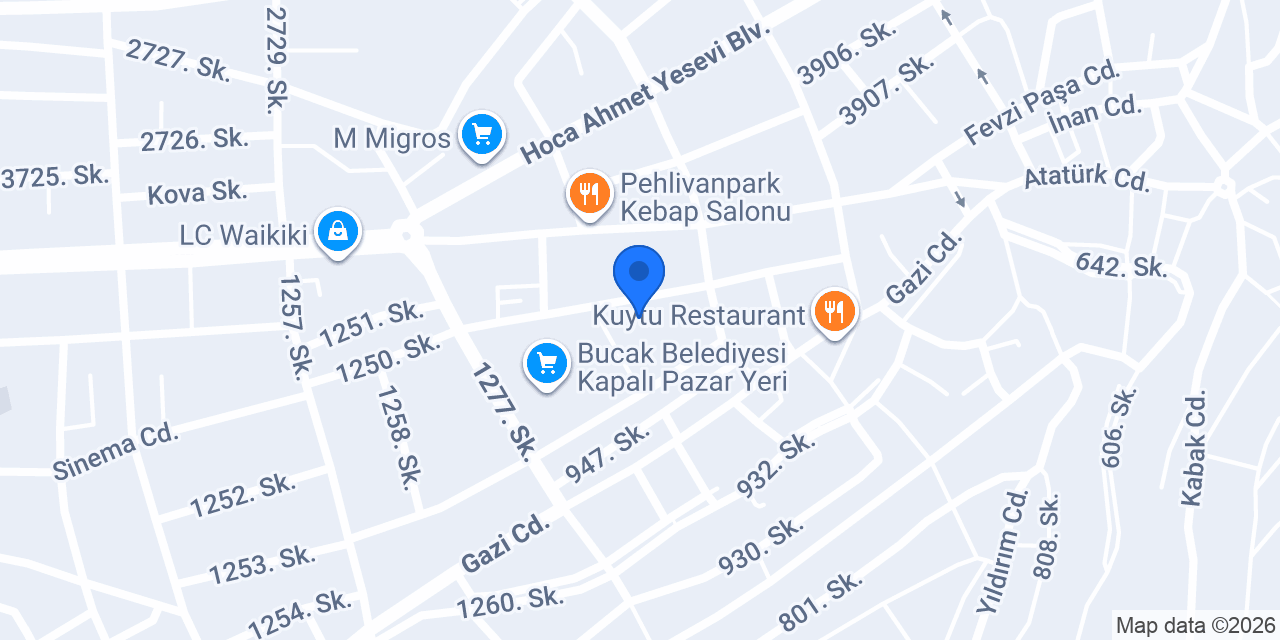 Bucak Halk Eğitim Merkezi konumu