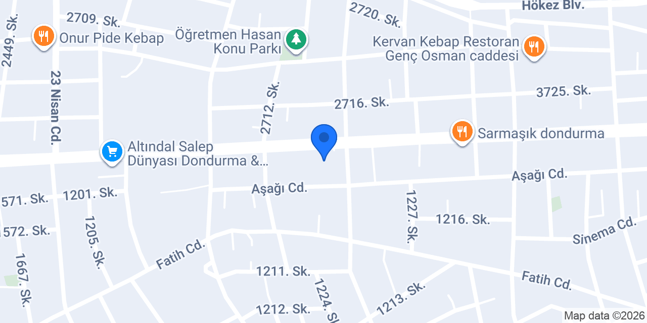 Altun Perde Bucak konumu