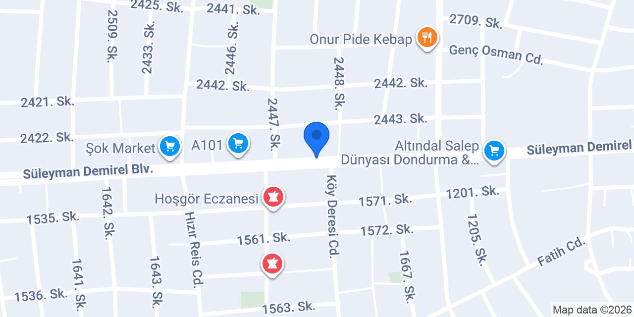 Onaç Mahalle Muhtarlığı konumu