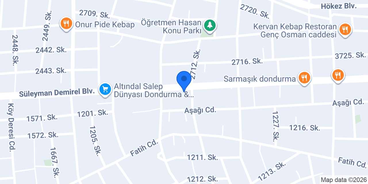 Bucak ACAR FAST FOOD konumu