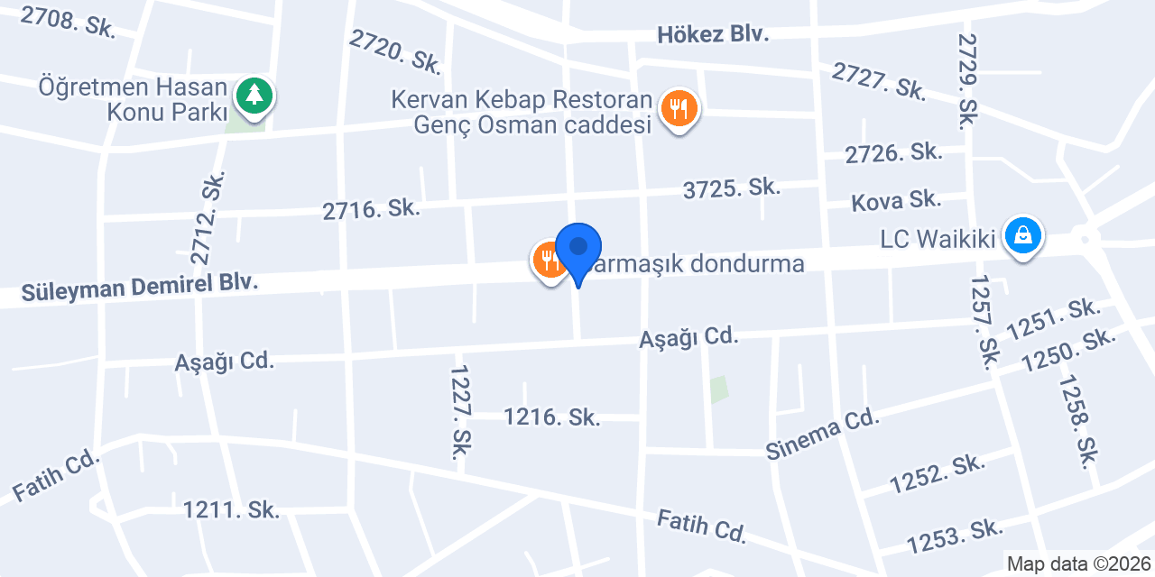 Yapı Kredi - Bucak Şubesi konumu