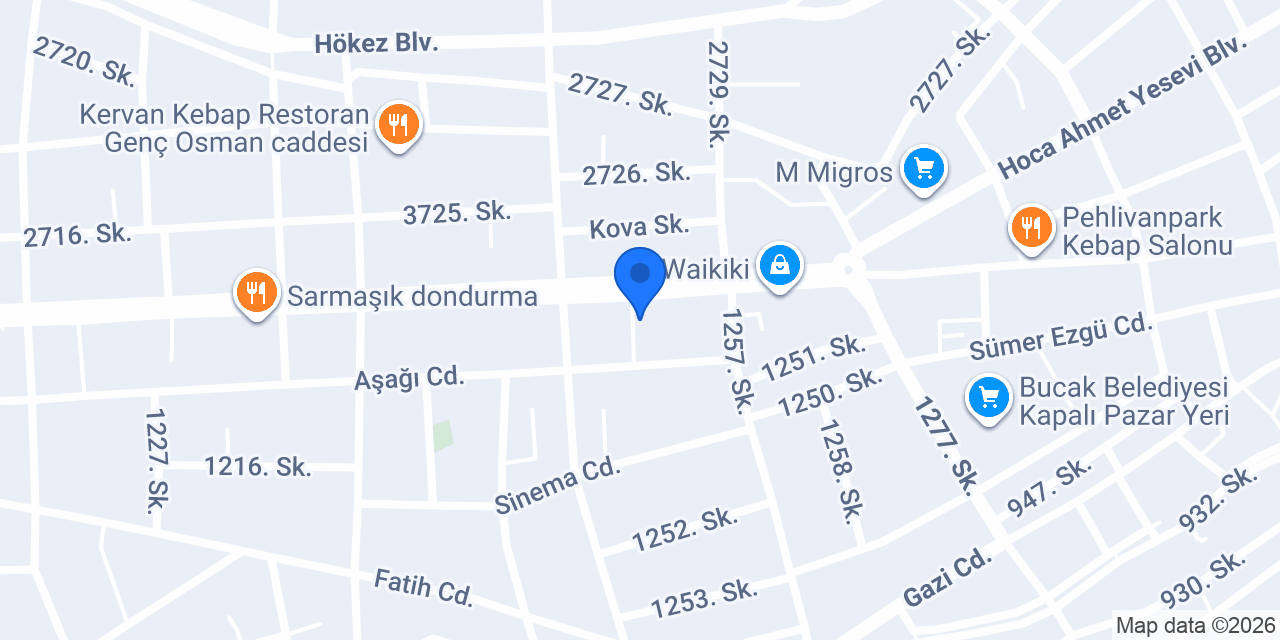 Almira hediyelik bujiteri konumu