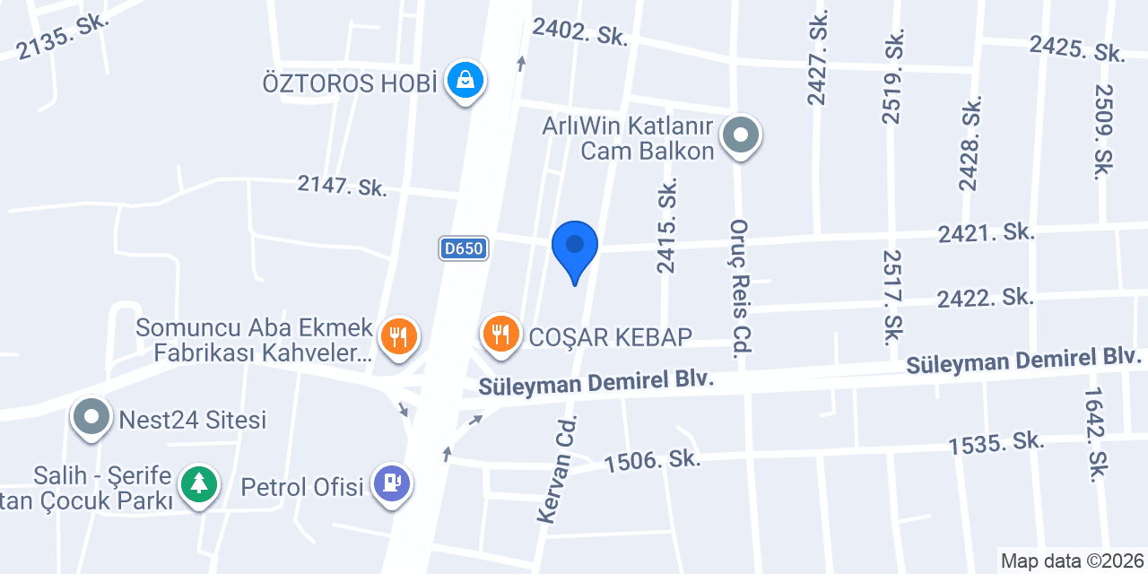 DERYAL ÇİÇEKÇİLİK konumu