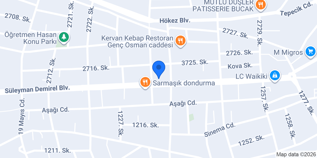 SEMBOL OTOMOTİV BUCAK konumu
