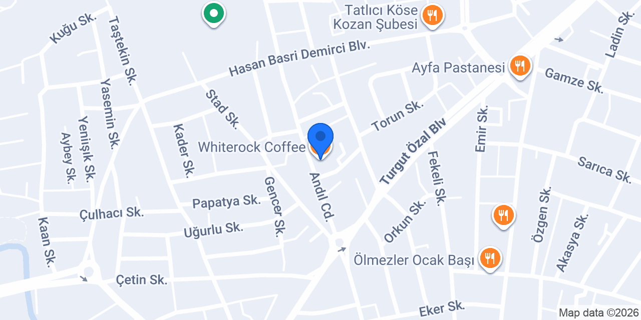 Whiterock Coffee konumu