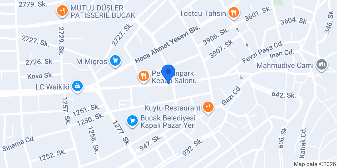 Turkcell Melodi İletişim Bucak konumu