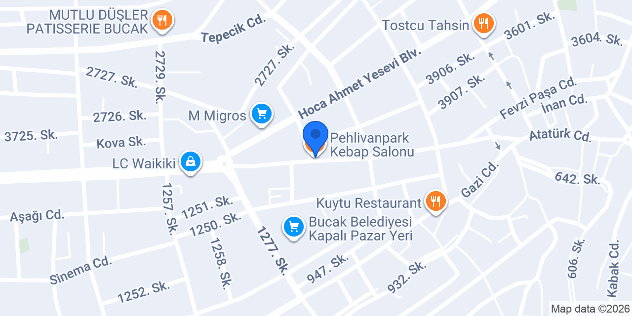 Lokanta Pera konumu