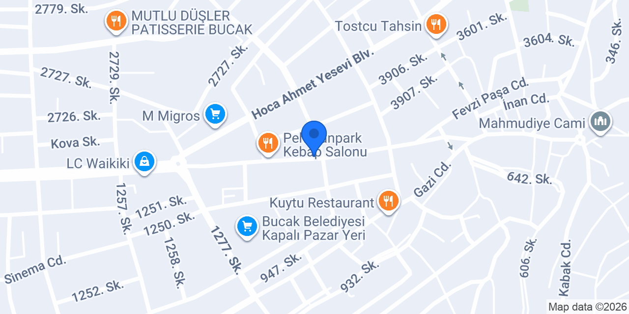 Duranlar Şarküteri konumu