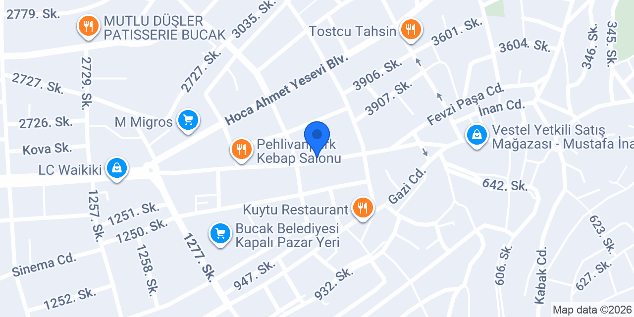 Bucak Doğan Iletişim konumu