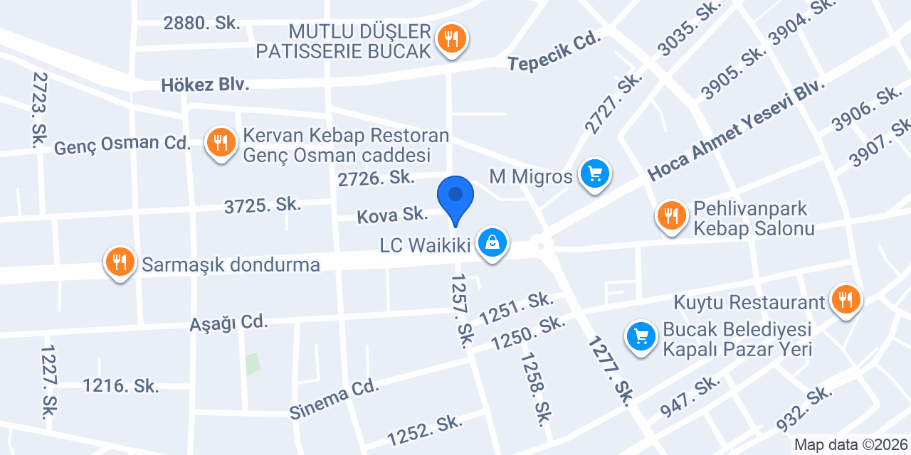 No15 Çiçekevi konumu